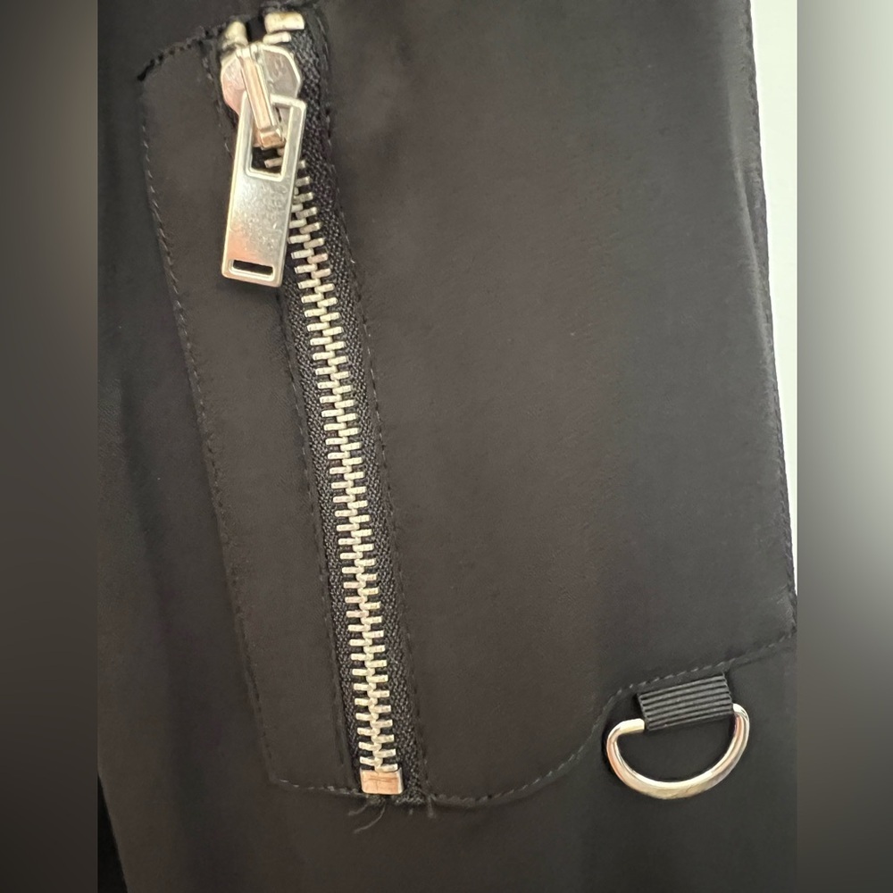 Zara Black Bomber Jacket - Picture 6 of 7